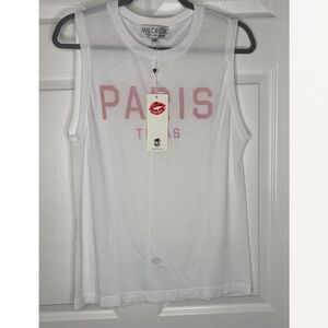 NWT Wildfox VinTage Muscle Tank Top”Paris Texas”